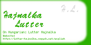 hajnalka lutter business card